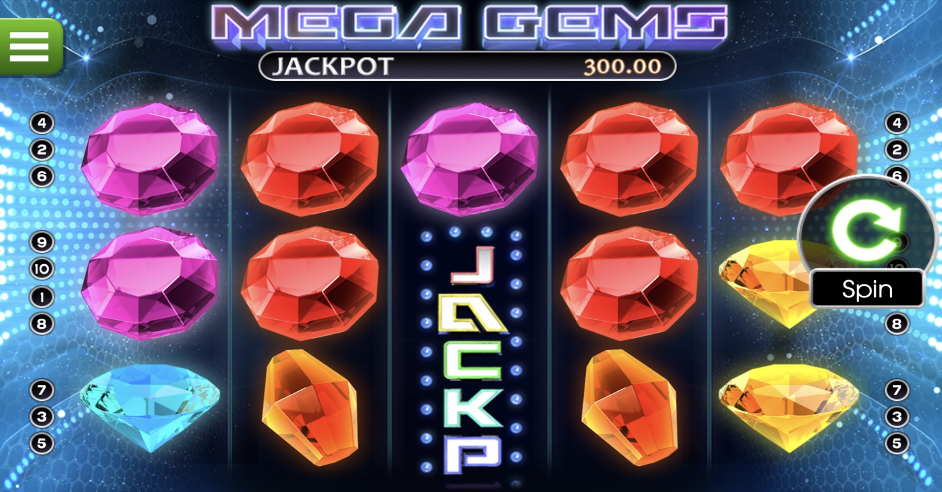    Mega Gems  Betsoft    